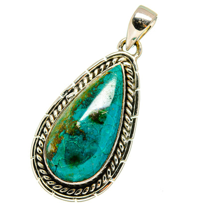 Chrysocolla Pendants handcrafted by Ana Silver Co - PD13107