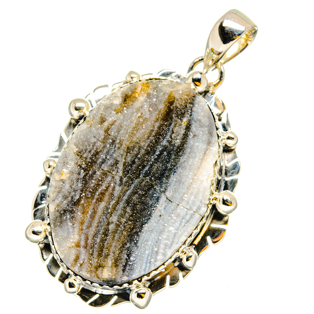 Desert Druzy Pendants handcrafted by Ana Silver Co - PD13124