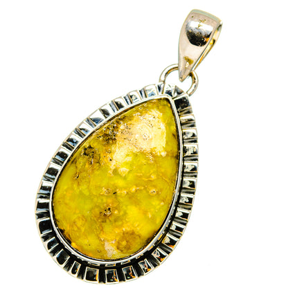 African Green Opal Pendants handcrafted by Ana Silver Co - PD13128 - Photo 2