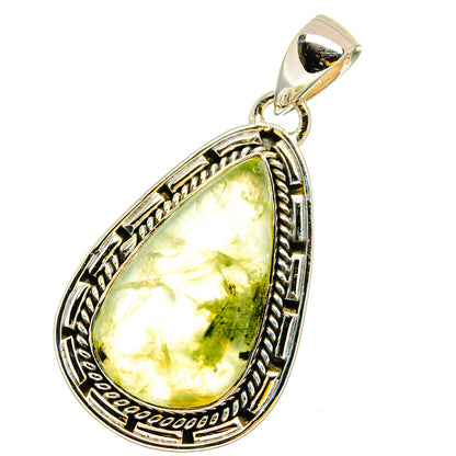 Prehnite Pendants handcrafted by Ana Silver Co - PD13136