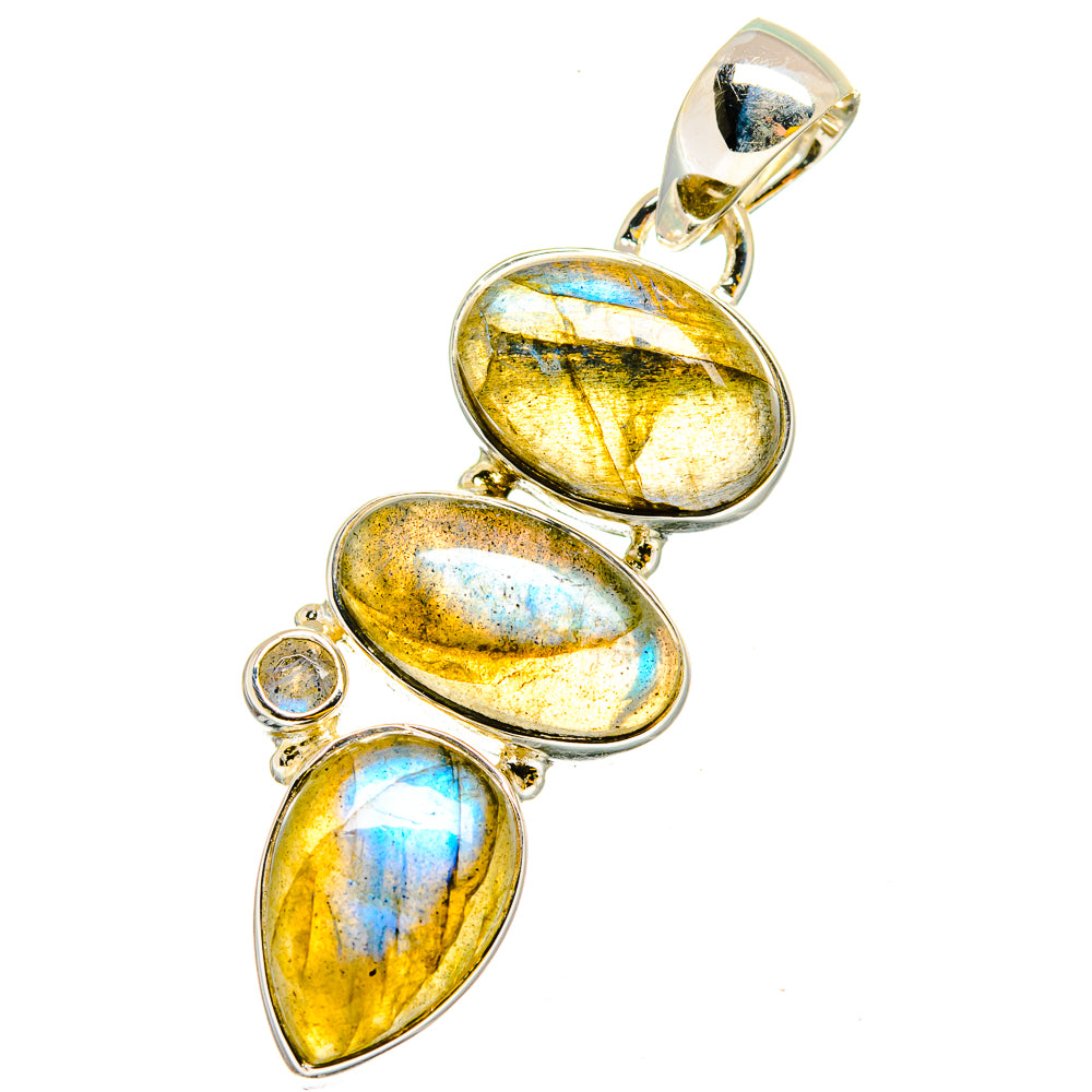Labradorite Pendants handcrafted by Ana Silver Co - PD13138