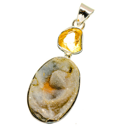 Desert Druzy Pendants handcrafted by Ana Silver Co - PD13145