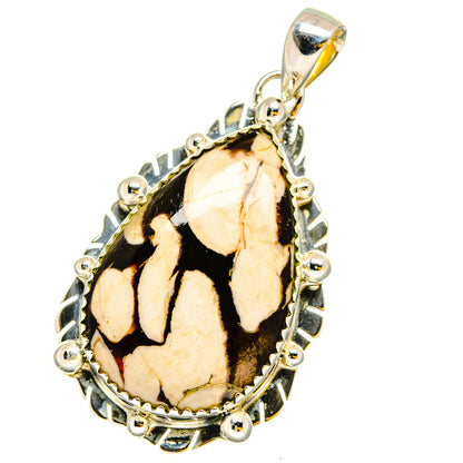 Peanut Wood Jasper Pendants handcrafted by Ana Silver Co - PD13147