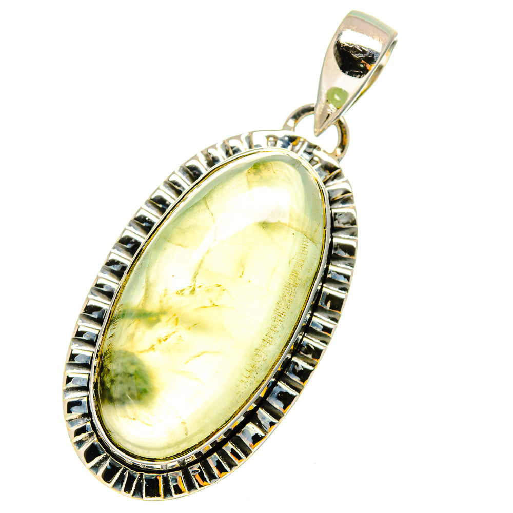 Prehnite Pendants handcrafted by Ana Silver Co - PD13148