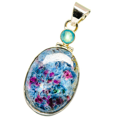 Ruby Fuchsite Pendants handcrafted by Ana Silver Co - PD13151