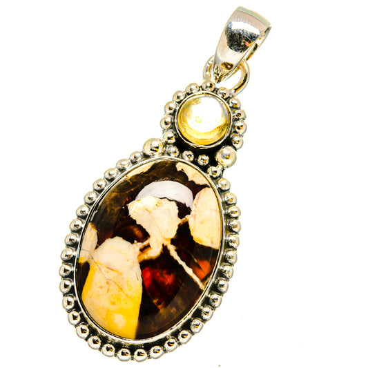 Peanut Wood Jasper Pendants handcrafted by Ana Silver Co - PD13161