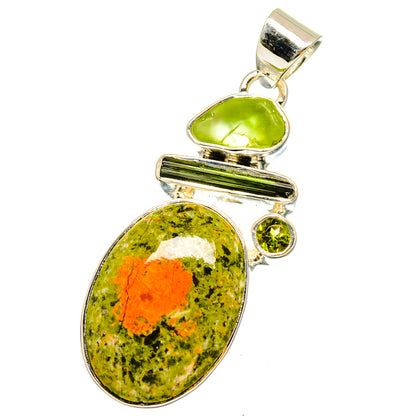 Unakite Pendants handcrafted by Ana Silver Co - PD13164