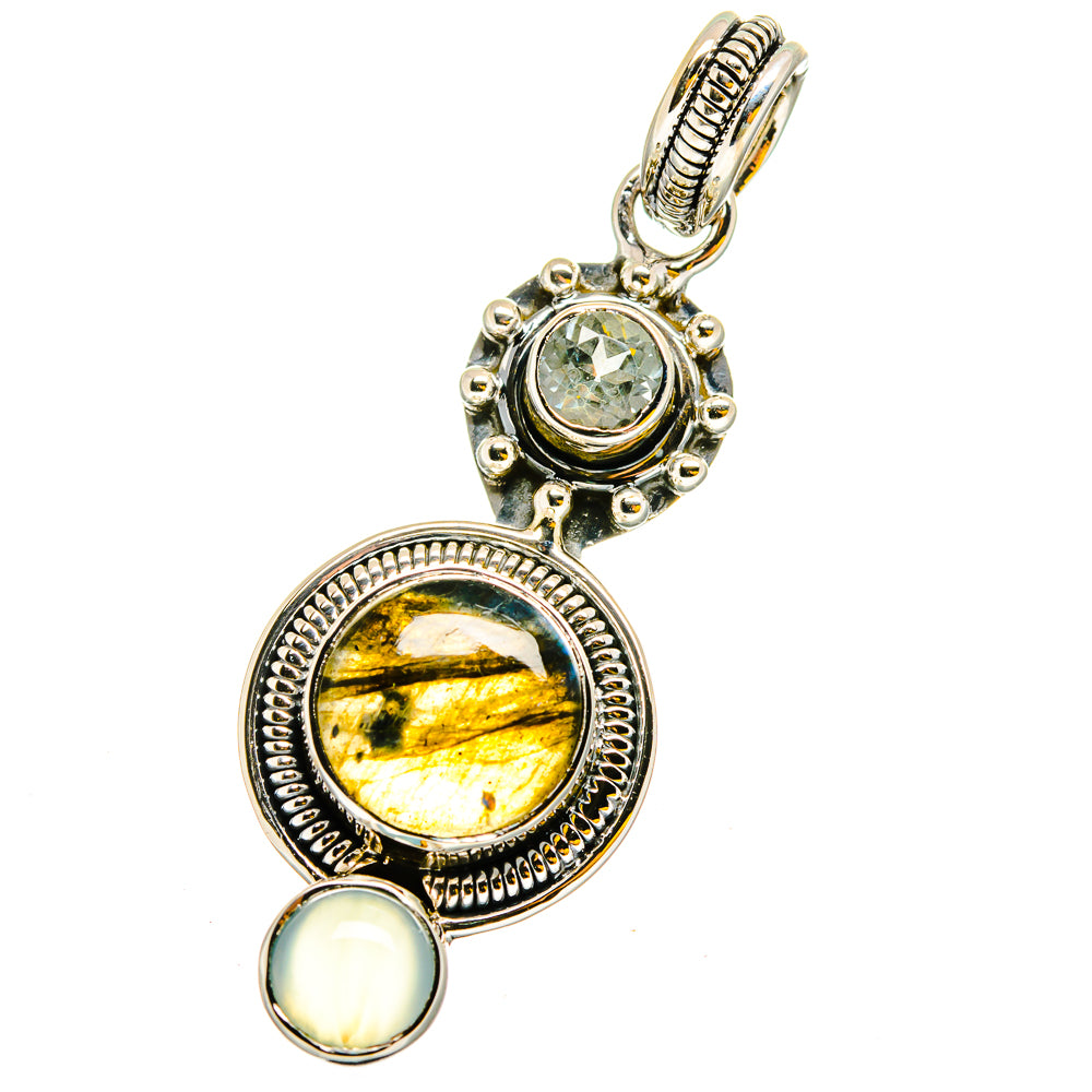 Labradorite Pendants handcrafted by Ana Silver Co - PD13165