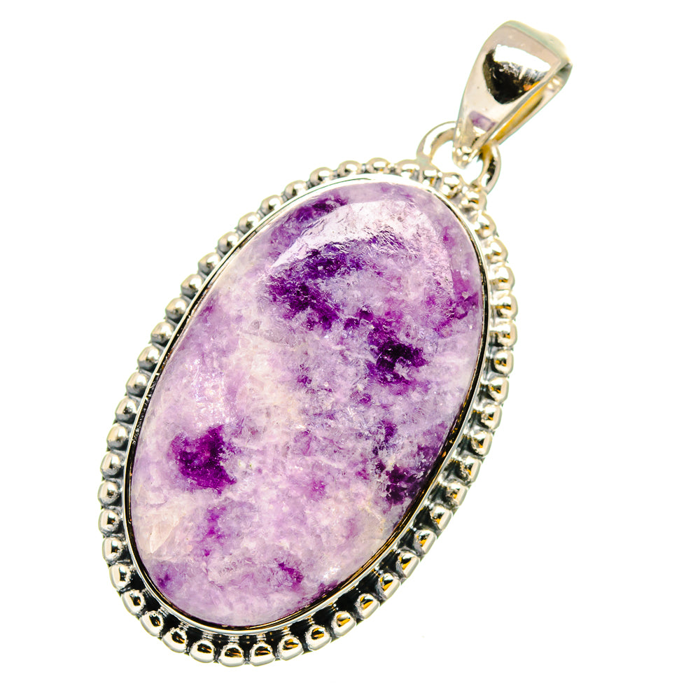 Lepidolite Pendants handcrafted by Ana Silver Co - PD13166