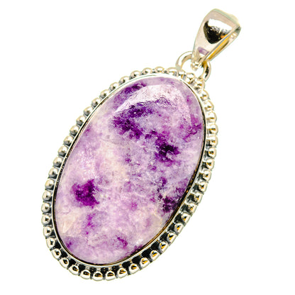 Lepidolite Pendants handcrafted by Ana Silver Co - PD13166