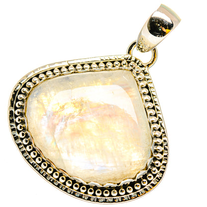 Rainbow Moonstone Pendants handcrafted by Ana Silver Co - PD13175