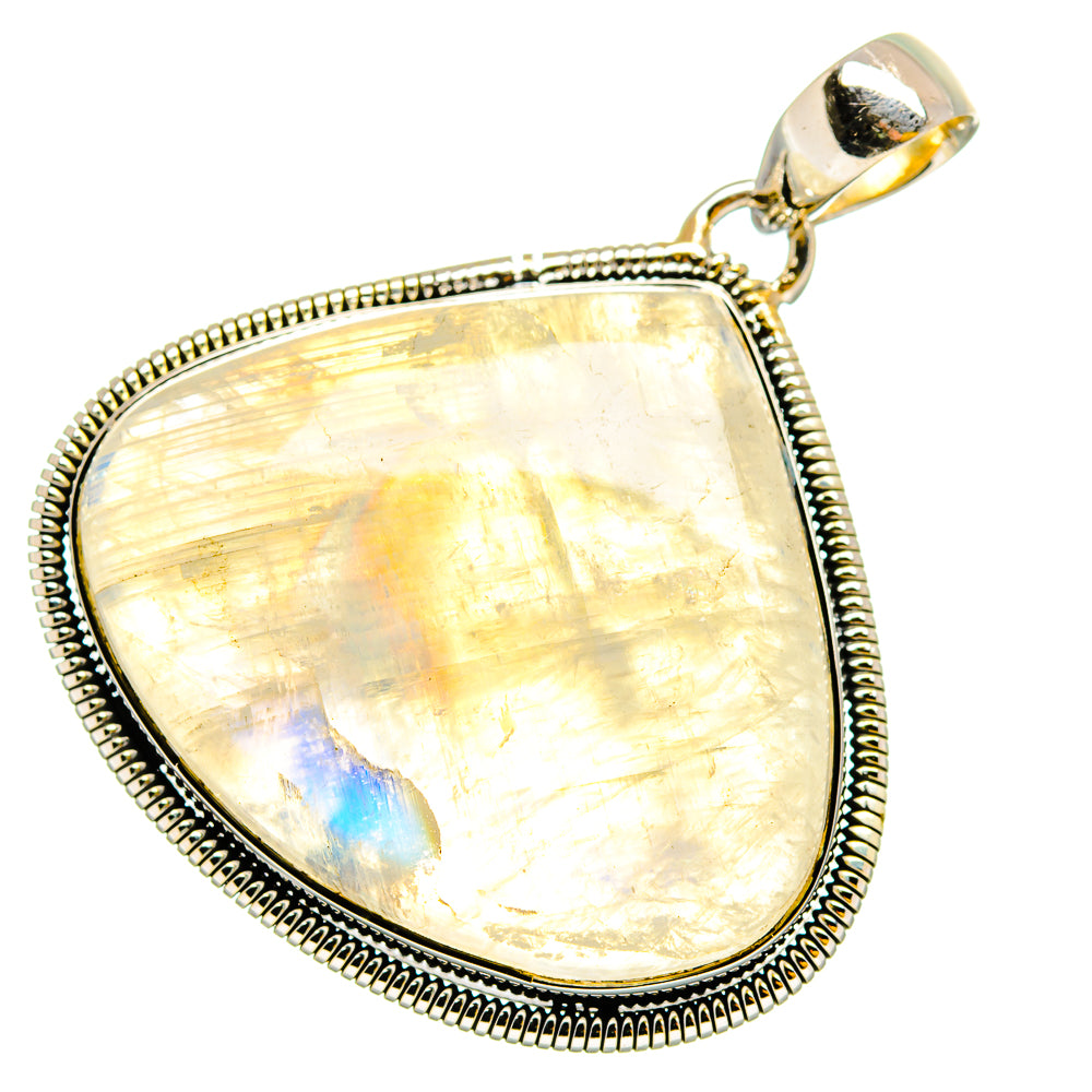 Rainbow Moonstone Pendants handcrafted by Ana Silver Co - PD13179