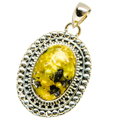 African Green Opal Pendants handcrafted by Ana Silver Co - PD13191