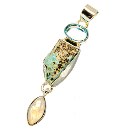 Peruvian Opal Pendants handcrafted by Ana Silver Co - PD13204