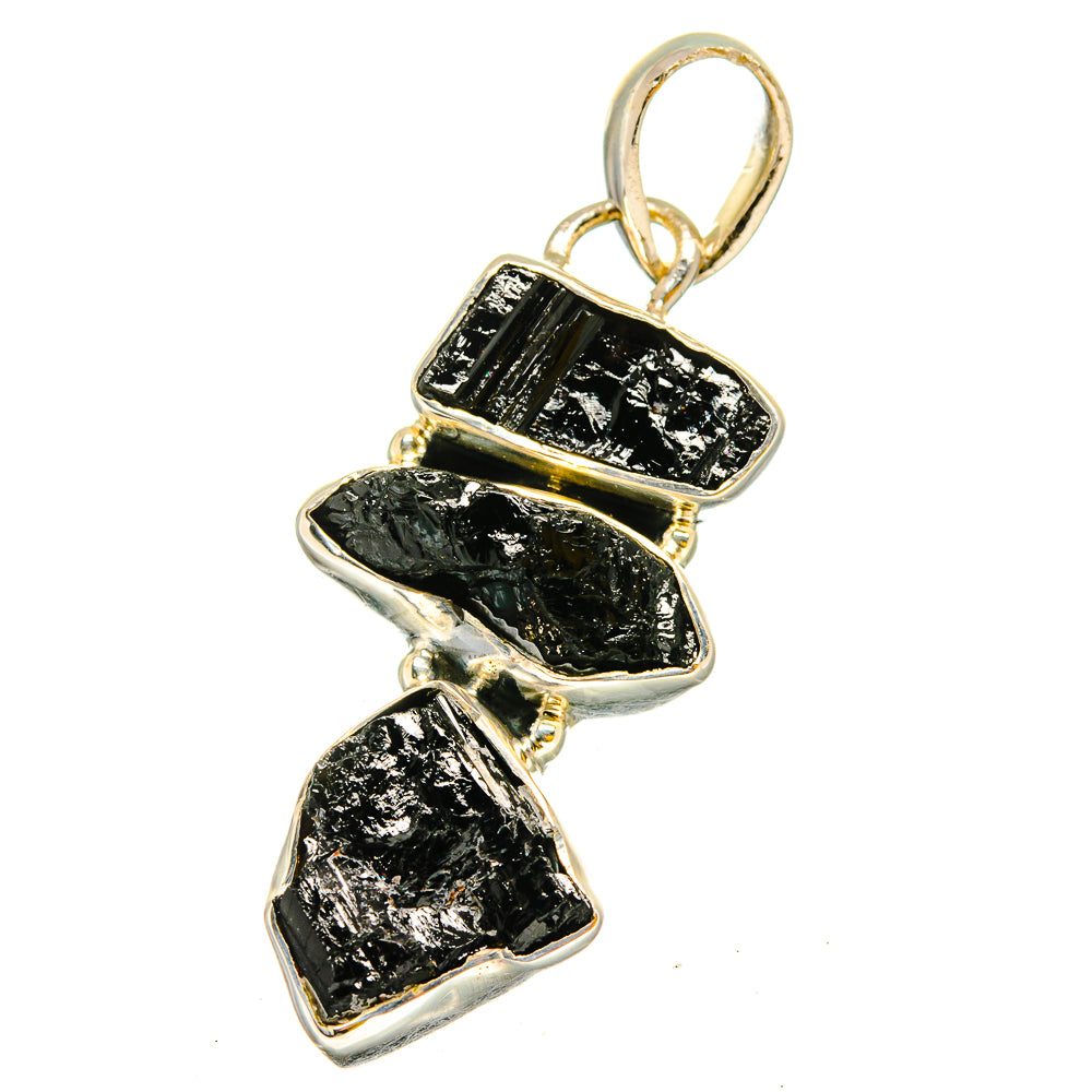 Black Tourmaline Pendants handcrafted by Ana Silver Co - PD13207
