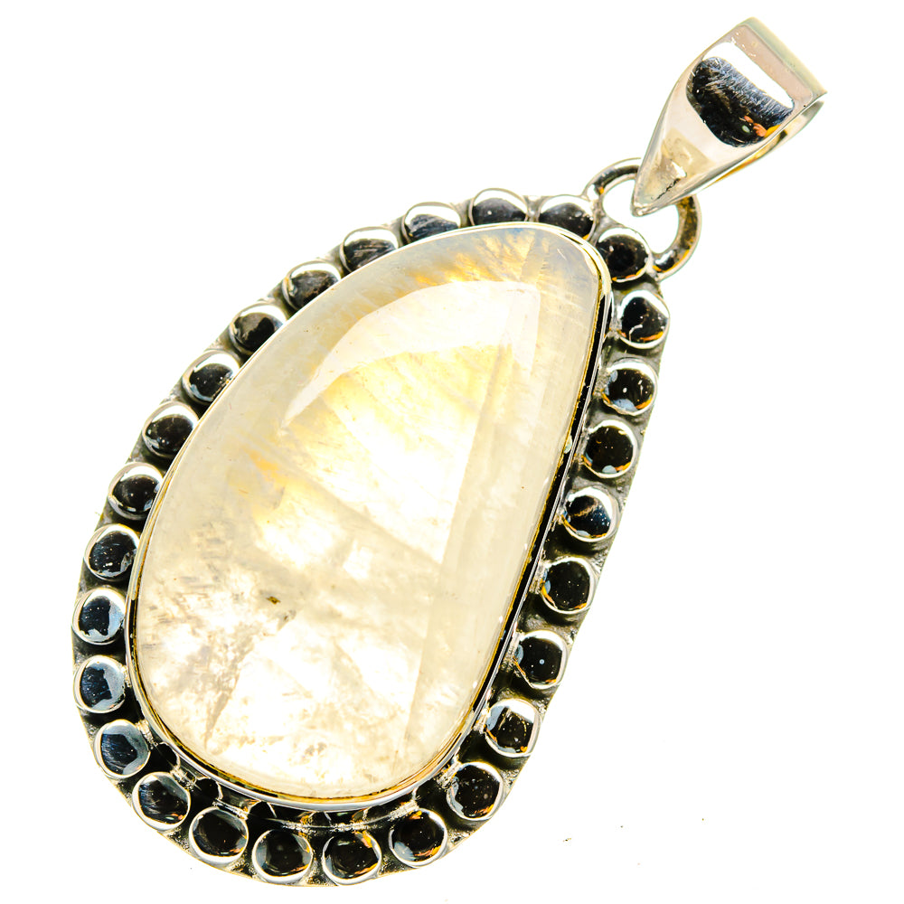 Rainbow Moonstone Pendants handcrafted by Ana Silver Co - PD13216