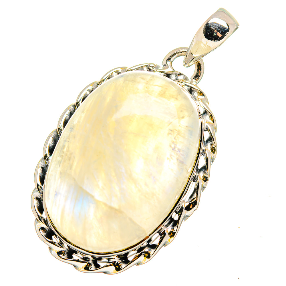 Rainbow Moonstone Pendants handcrafted by Ana Silver Co - PD13224