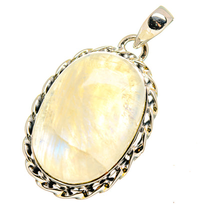 Rainbow Moonstone Pendants handcrafted by Ana Silver Co - PD13224
