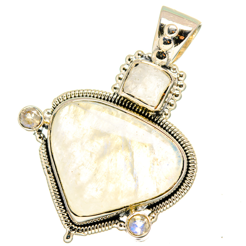 Rainbow Moonstone Pendants handcrafted by Ana Silver Co - PD13226