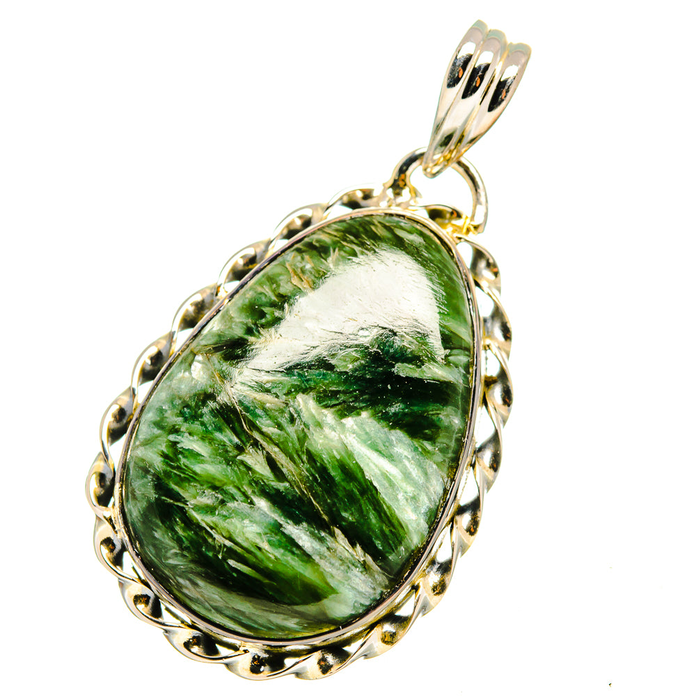 Seraphinite Pendants handcrafted by Ana Silver Co - PD13240