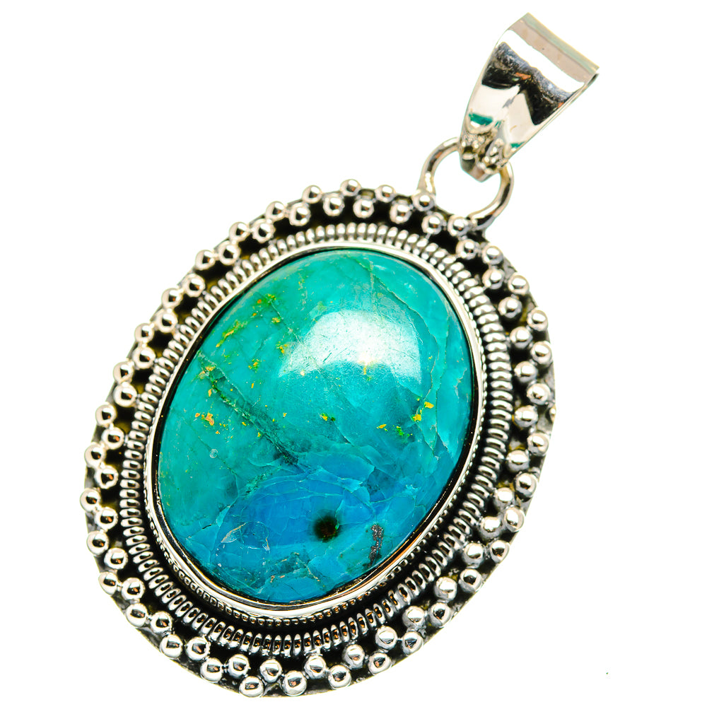 Chrysocolla Pendants handcrafted by Ana Silver Co - PD13252