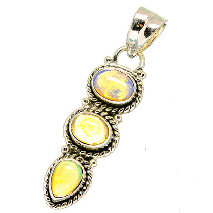 Ethiopian Opal Pendants handcrafted by Ana Silver Co - PD13265