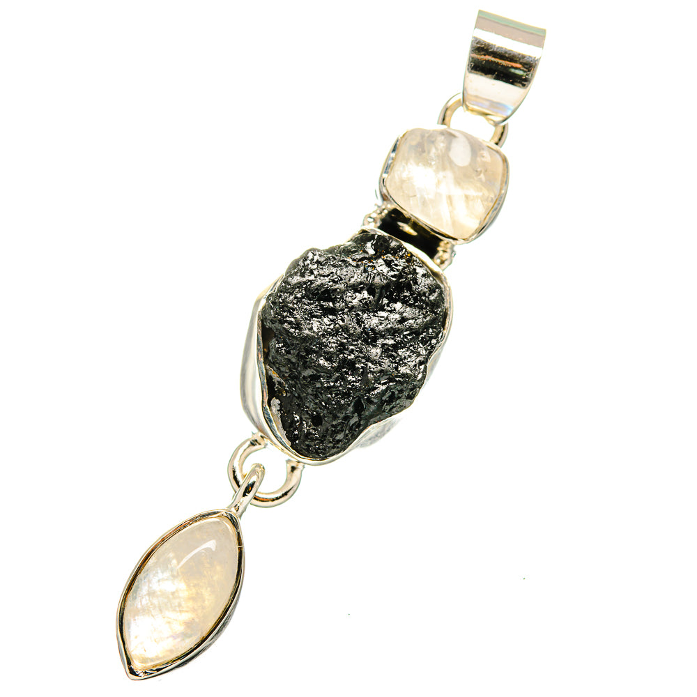 Black Tourmaline Pendants handcrafted by Ana Silver Co - PD13266