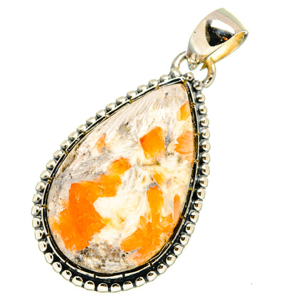 Scolecite Pendants handcrafted by Ana Silver Co - PD13283