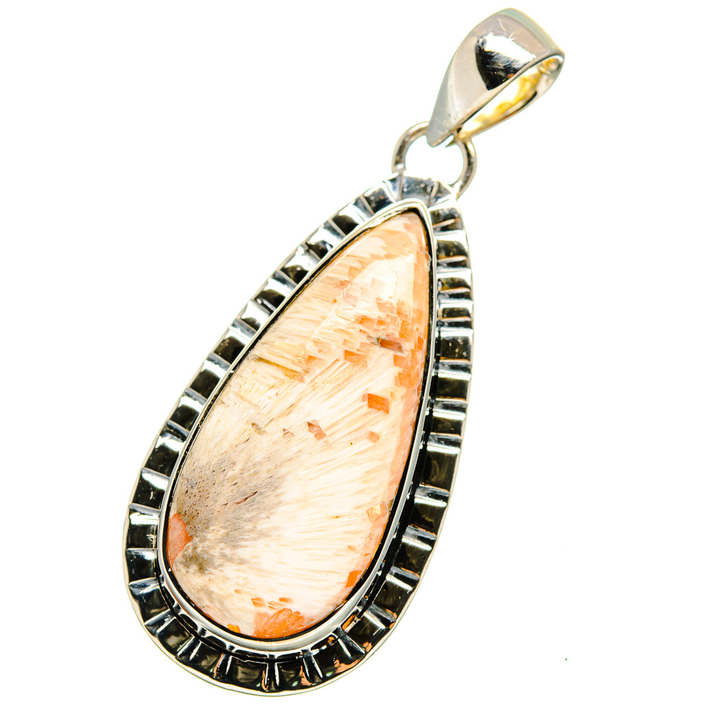 Scolecite Pendants handcrafted by Ana Silver Co - PD13287