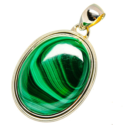 Malachite Pendants handcrafted by Ana Silver Co - PD13294