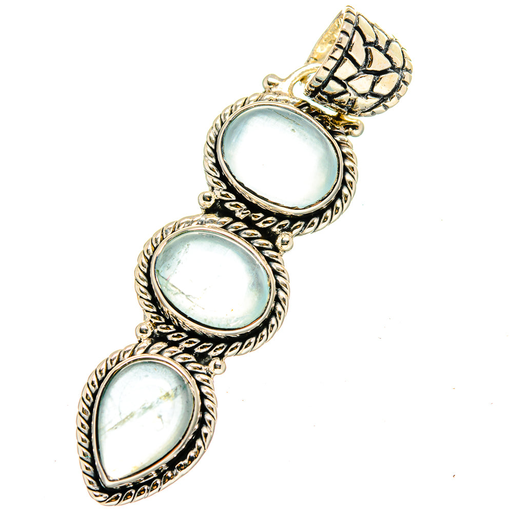 Aquamarine Pendants handcrafted by Ana Silver Co - PD13299