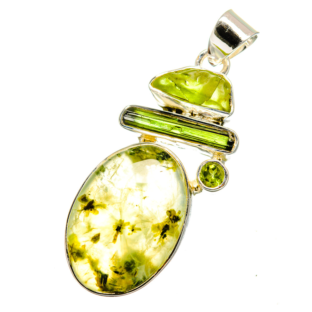 Prehnite Pendants handcrafted by Ana Silver Co - PD13302