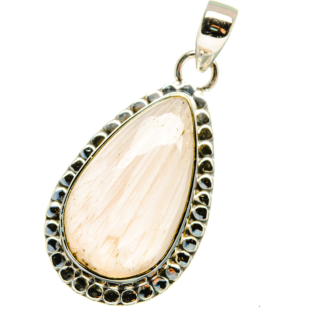 Scolecite Pendants handcrafted by Ana Silver Co - PD13307