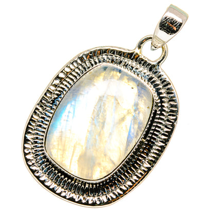 Rainbow Moonstone Pendants handcrafted by Ana Silver Co - PD13322