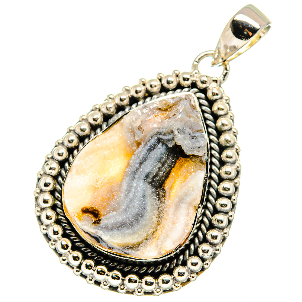 Desert Druzy Pendants handcrafted by Ana Silver Co - PD13339