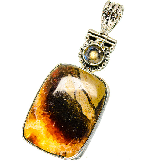 Septarian Nodule Pendants handcrafted by Ana Silver Co - PD13347