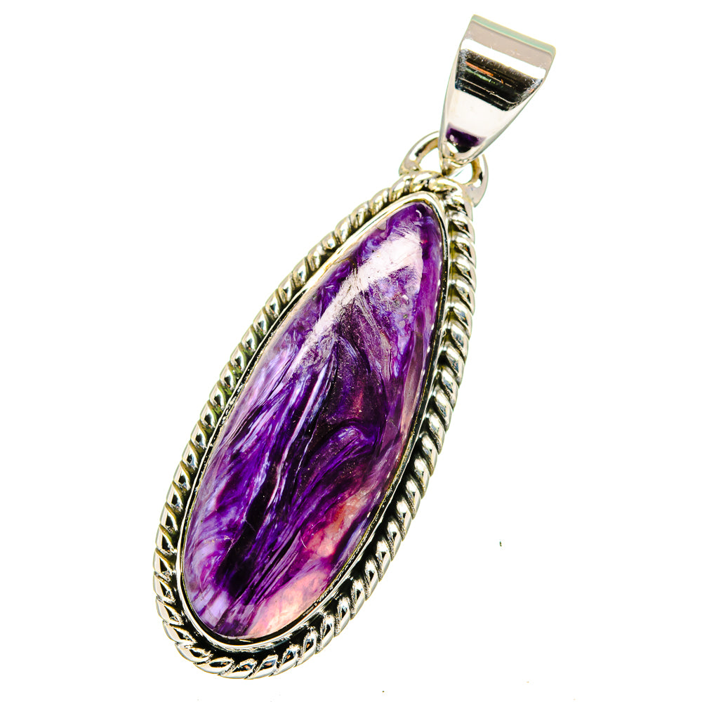Charoite Pendants handcrafted by Ana Silver Co - PD13358