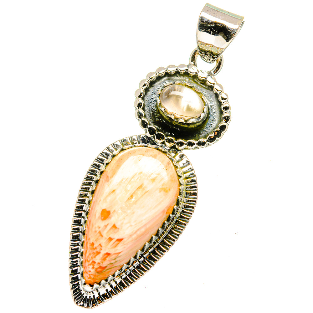 Scolecite Pendants handcrafted by Ana Silver Co - PD13372