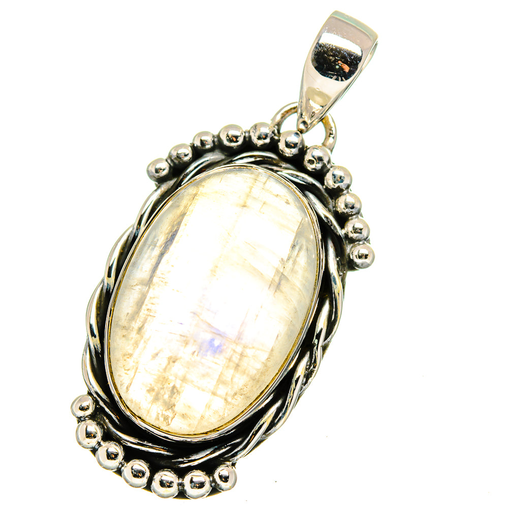 Rainbow Moonstone Pendants handcrafted by Ana Silver Co - PD13386