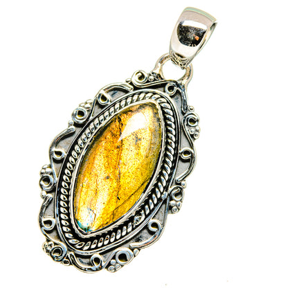 Labradorite Pendants handcrafted by Ana Silver Co - PD13388