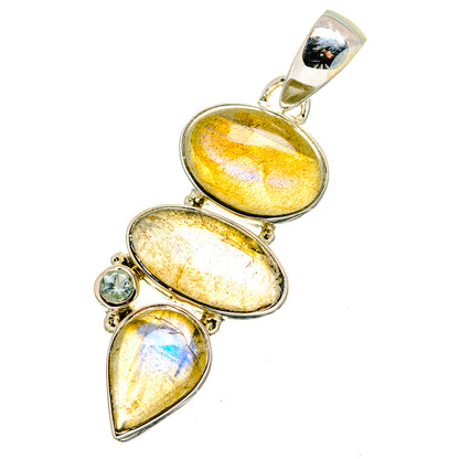 Labradorite Pendants handcrafted by Ana Silver Co - PD13389