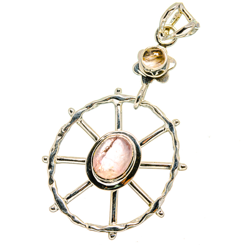 Rose Quartz Pendants handcrafted by Ana Silver Co - PD13394