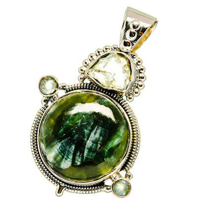 Seraphinite Pendants handcrafted by Ana Silver Co - PD13417
