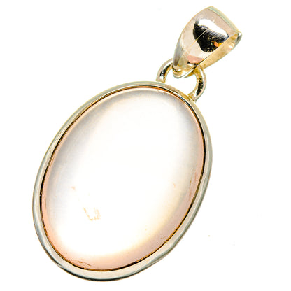 Rose Quartz Pendants handcrafted by Ana Silver Co - PD13424