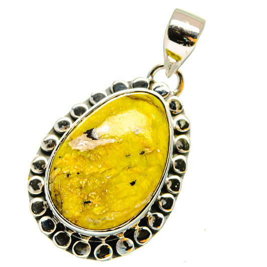 African Green Opal Pendants handcrafted by Ana Silver Co - PD13426