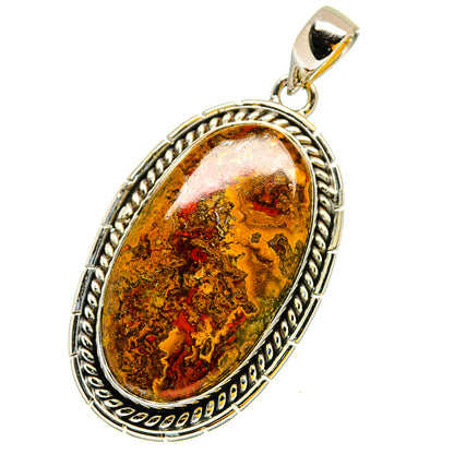 Moroccan Agate Pendants handcrafted by Ana Silver Co - PD13434