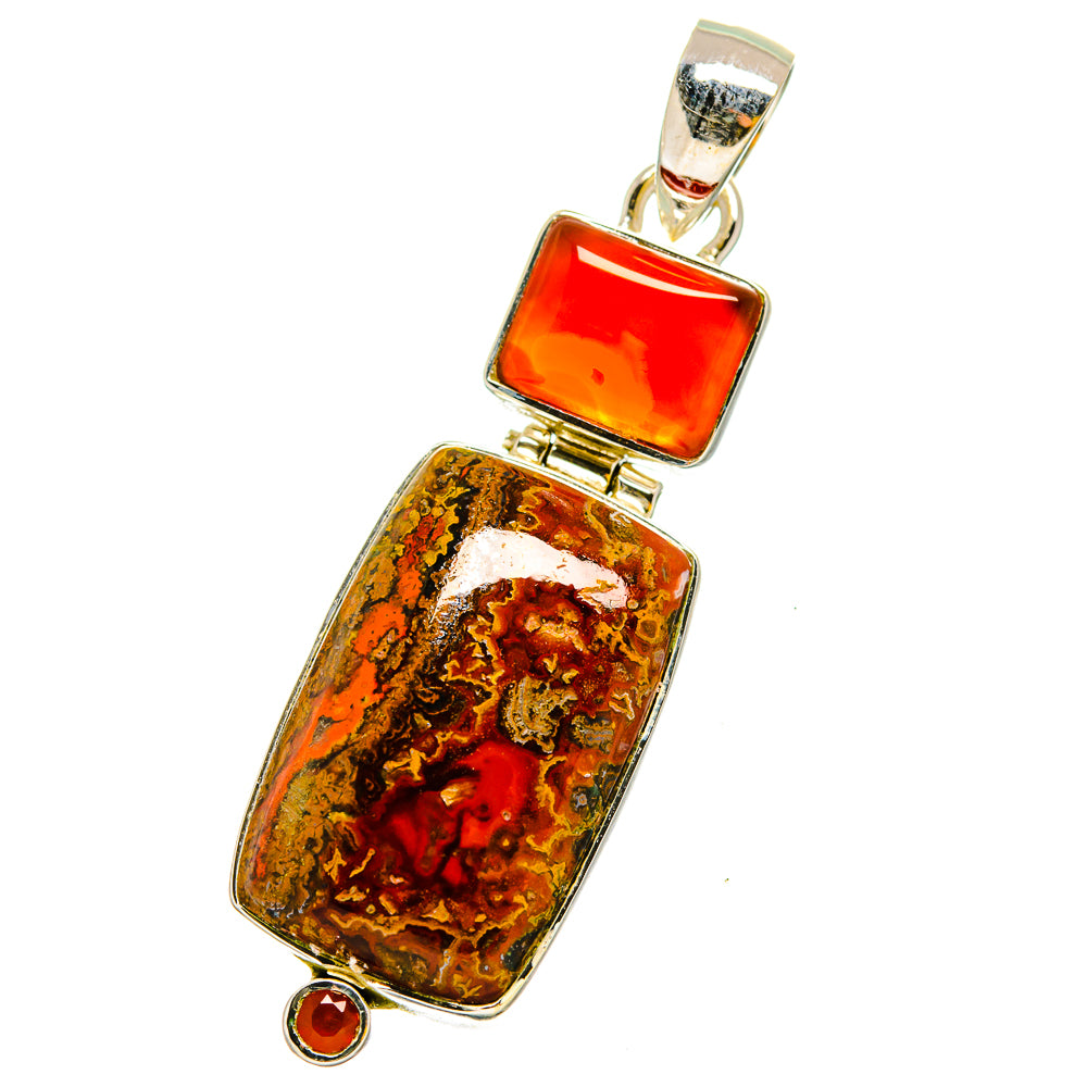 Moroccan Agate Pendants handcrafted by Ana Silver Co - PD13440