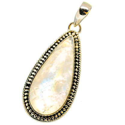 Rainbow Moonstone Pendants handcrafted by Ana Silver Co - PD13441