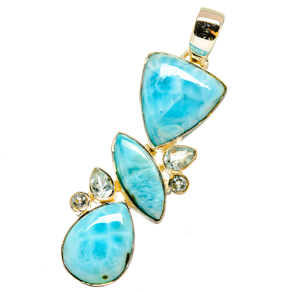 Larimar Pendants handcrafted by Ana Silver Co - PD13455