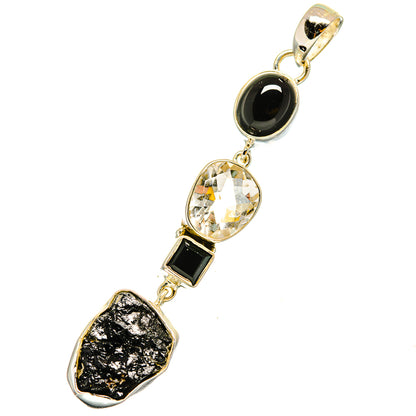 Black Tourmaline Pendants handcrafted by Ana Silver Co - PD13468